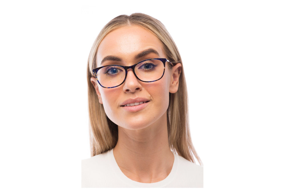 Woman Wearing Galaxy Computer Glasses Prescription