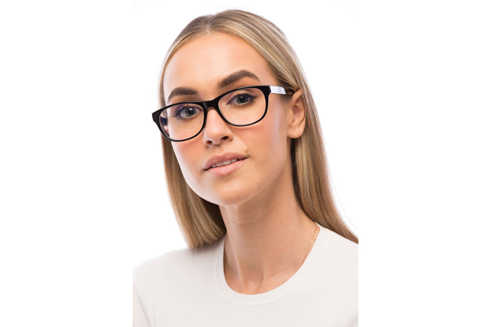 Woman Wearing Morris Computer Glasses Prescription