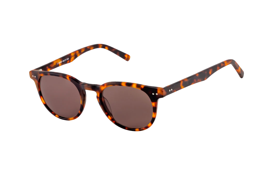 Clarke Sunglasses (Brown) Angled View