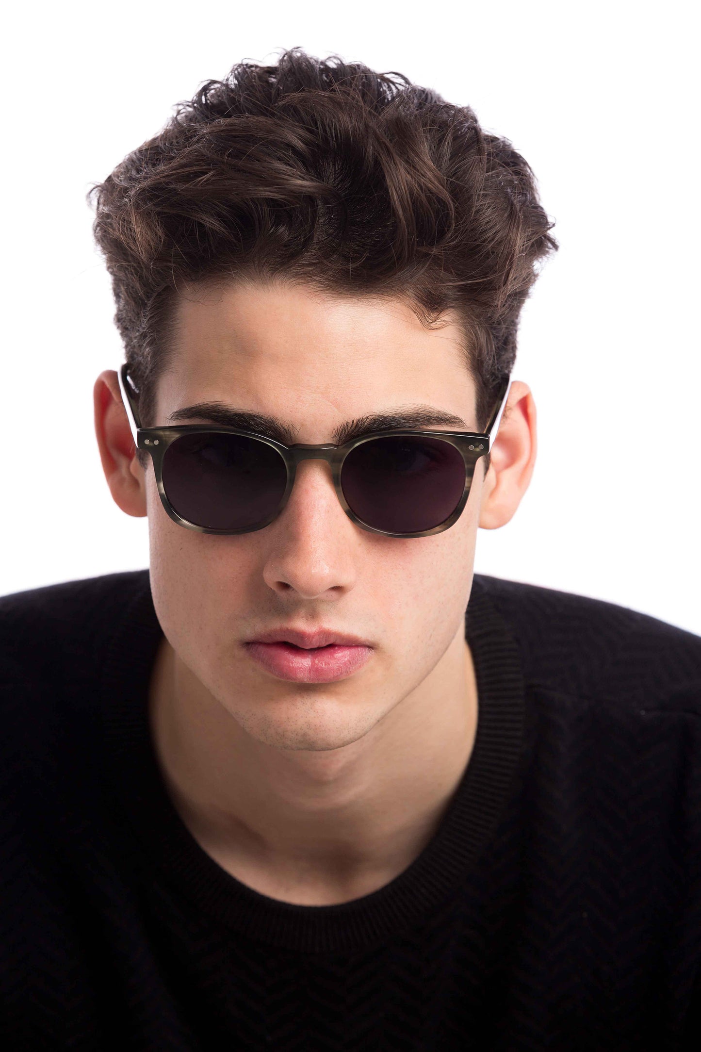 Man Wearing Arrow Sunglasses Prescription (Grey)
